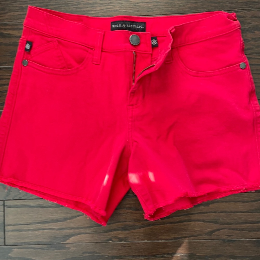 Rock n republic red brand new shorts size 8